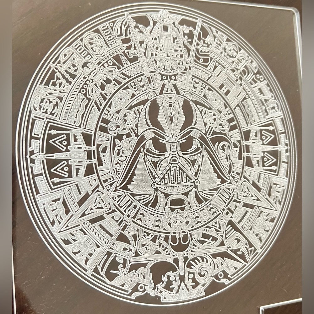Star Wars Aztec Calendar Style LED Night Light Lamp Colors Changing - Picture 2 of 7